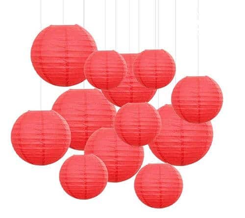 red lanterns for chinese new year 2020